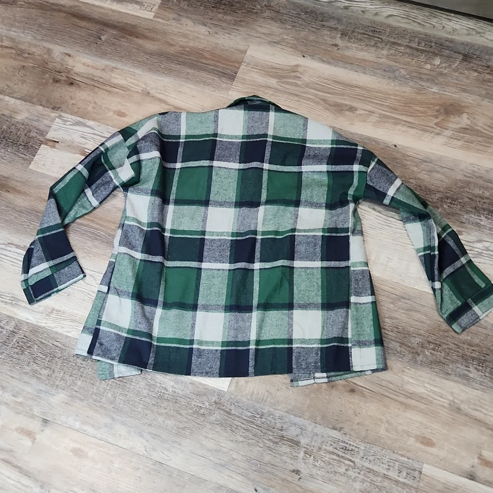 Gray/Blue/Green flannel - Picture 4 of 4